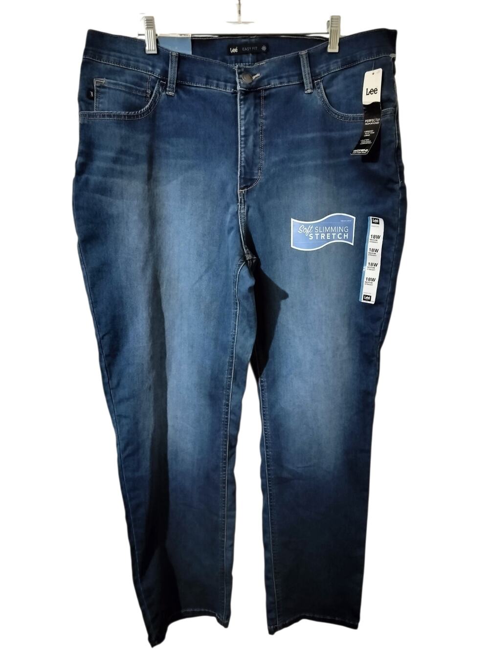 6081)Lee Plus Women Easy Fit Soft Slimming Stretch.Houston Straight Jeans 18W